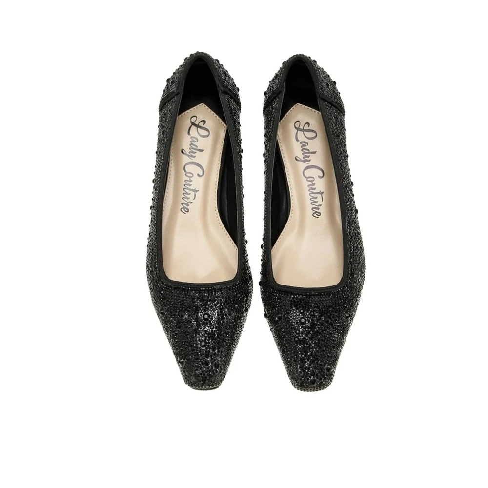 Lady Couture Fever Rhinestone Flats / Size 9